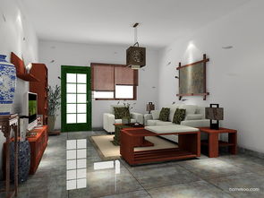 客餐廳裝修效果圖 新中式主義家具效果圖g7923 尚品宅配