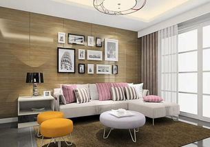 25 30平方現代簡約風格客餐廳家具裝修效果圖