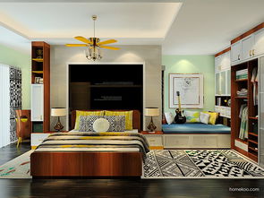 臥房裝修效果圖 新實(shí)用主義家具臥房效果圖a22873 尚品宅配