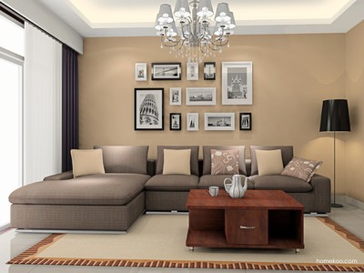 客餐廳裝修效果圖_挪威月色家具效果圖G16617_尚品宅配