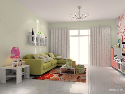 客廳裝修效果圖_浪漫主義家具客廳效果圖D7440_尚品宅配