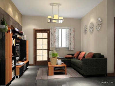 客餐廳裝修效果圖_德國(guó)森林家具效果圖G7066_尚品宅配